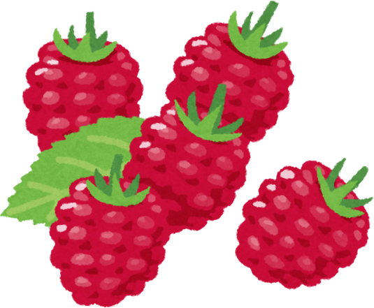 Watercolor Illustration of Raspberries with Leaves