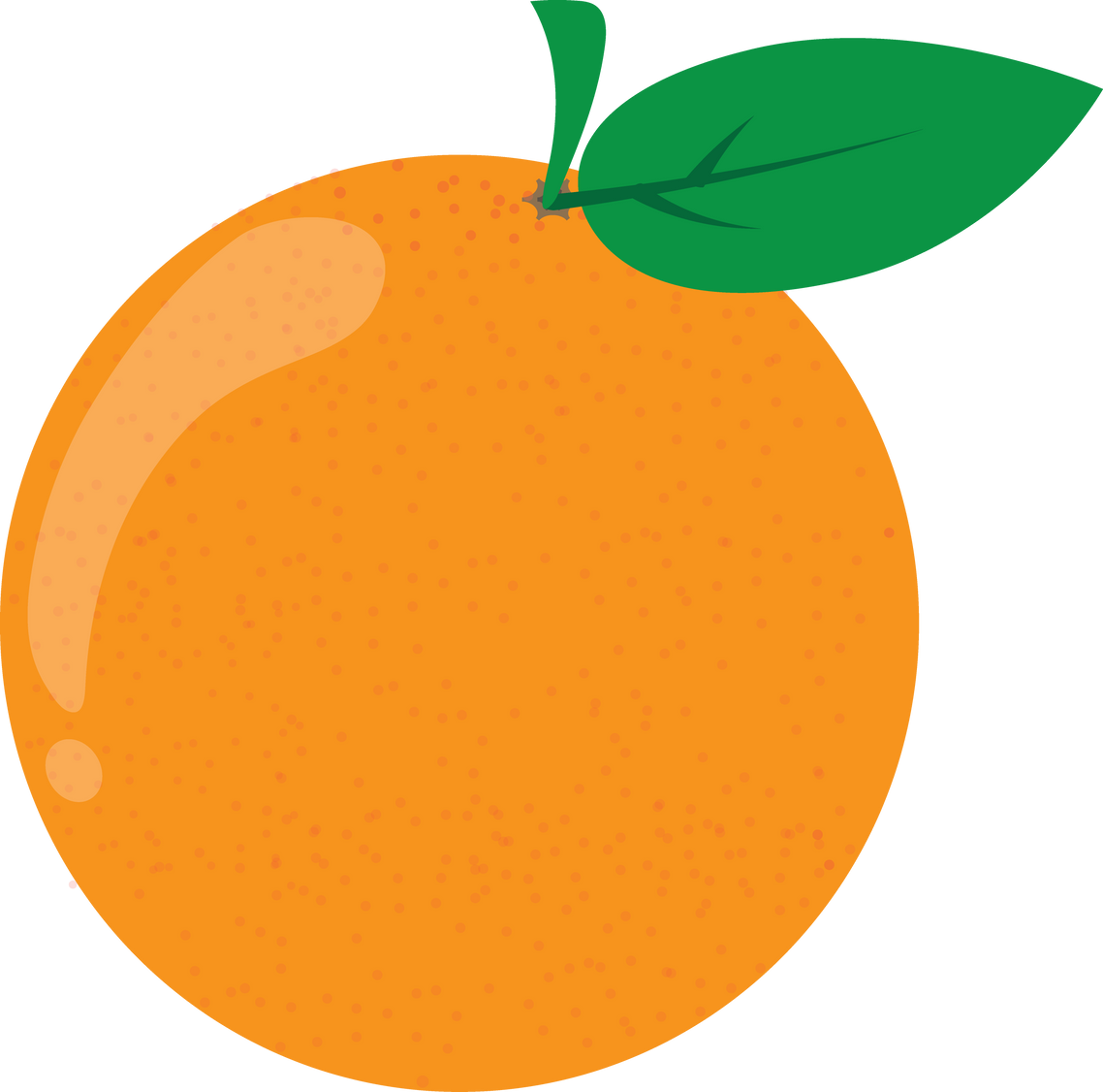 Orange Fruit Illustration